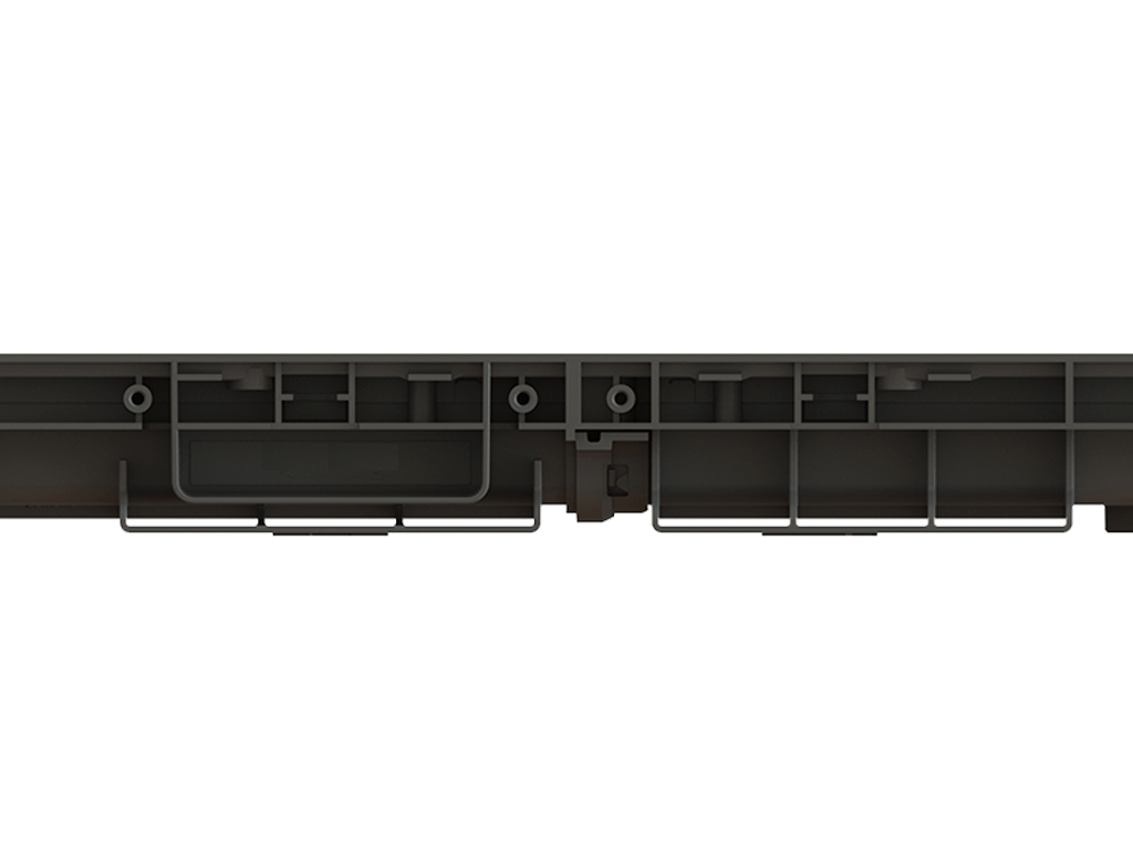 Rigolă din plastic BASE DN100 H60 cu grătare din fontă în fante clasa de sarcini C250
